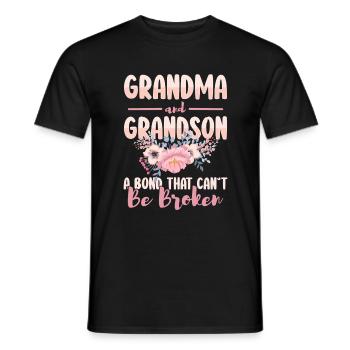 Großeltern Enkel Familie Lieblingsmensch - Männer T-Shirt - Schwarz - Vorne - AI Model Male 178 light (178cm)