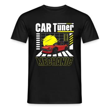 Conducteur de voiture à la dérive - T-shirt homme - noir - Devant - AI Model Male 178 light (178cm)