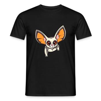 Sugar Glider Colorful Watercolor Cartoon Kawaii An - Men's T-Shirt - black - Front - AI Model Male 178 light (178cm)