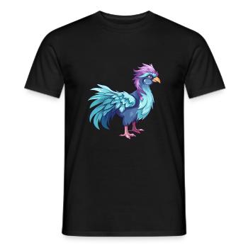 Hippogriffe Aquarelle Colorée Dessin Animé Kawaii Anim - T-shirt homme - noir - Devant - AI Model Male 178 light (178cm)