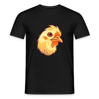 Chick Pet Colorful Watercolor Cartoon Kawaii Anima - Men's T-Shirt - black - Front - AI Model Male 178 light (178cm)