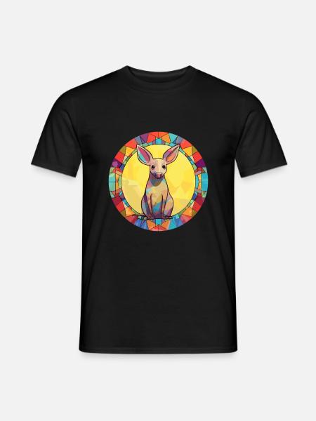 Erdferkel Bunte Karikatur Kawaii Ani - Männer T-Shirt - Schwarz
