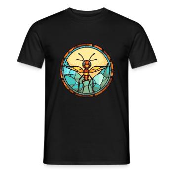 Ameisen-Buntglas-Cartoon-Kawaii-Tier - Männer T-Shirt - Schwarz - Vorne - AI Model Male 178 light (178cm)