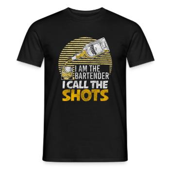 Bar Theke Whiskey Trinkgeld - Männer T-Shirt - Schwarz - Vorne - AI Model Male 178 light (178cm)
