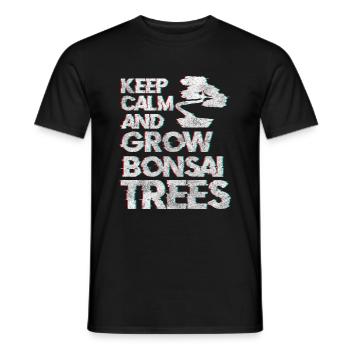 Bonsaï, Japonais, Bouddhisme - T-shirt homme - noir - Devant - AI Model Male 178 light (178cm)