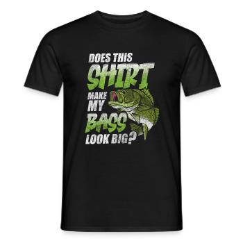 Angler Perch Leisure - Men's T-Shirt - black - Front - AI Model Male 178 light (178cm)