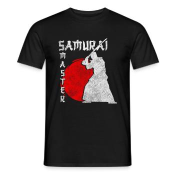 Japan Aikido Courage Ninja - Men's T-Shirt - black - Front - AI Model Male 178 light (178cm)
