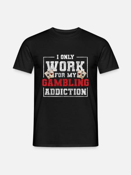 Card Player Gambling Win Bluff - Men's T-Shirt - black