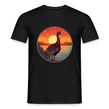 Turkey Pet Colorful Watercolor Cartoon Kawaii Pet - Men's T-Shirt - black - Front - AI Model Male 178 light (178cm)