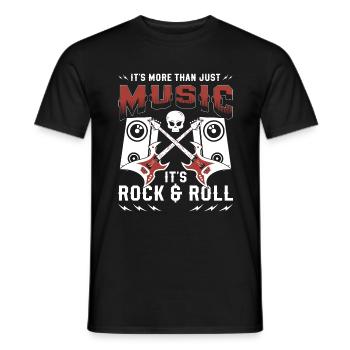 Rocker Hard Rocker Singer - Men's T-Shirt - black - Front - AI Model Male 178 light (178cm)