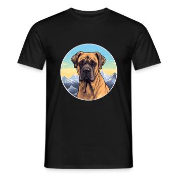Perro de Presa Canario Hunderasse Cartoon Kawaii Wa - Männer T-Shirt - Schwarz - Vorne - AI Model Male 178 light (178cm)