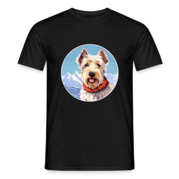 Sporting Lucas Terrier Race De Chien Cartoon Kawaii Wa - T-shirt homme - noir - Devant - AI Model Male 178 light (178cm)