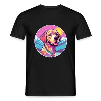Braque Saint Germain Hunderasse Cartoon Kawaii Wate - Männer T-Shirt - Schwarz - Vorne - AI Model Male 178 light (178cm)