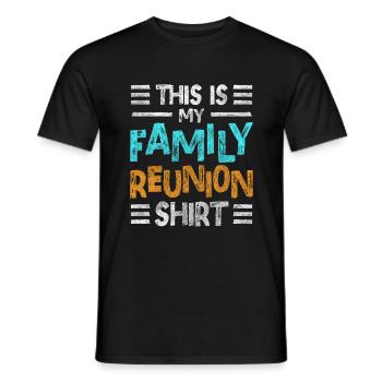 Familientreffen Dinner Zusammensein - Männer T-Shirt - Schwarz - Vorne - AI Model Male 178 light (178cm)