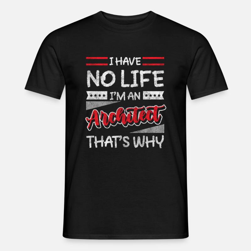 Designer Style Construction Site Builder - Men’s T-shirt - black