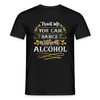 Santé liée à l’alcool - T-shirt homme - noir - Devant - AI Model Male 178 light (178cm)
