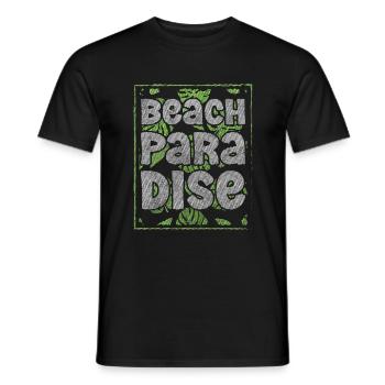 Vacances Mer Surf Nature - T-shirt homme - noir - Devant - AI Model Male 178 light (178cm)