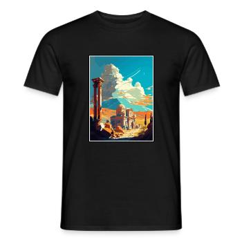 Kars Turquie Vintage voyage affiche WPA Souvenir - T-shirt homme - noir - Devant - AI Model Male 178 light (178cm)