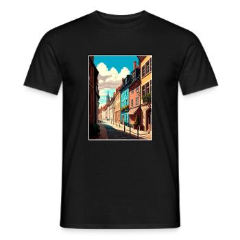 Dijon Frankreich Vintage Reiseposter WPA Souvenir - Männer T-Shirt - Schwarz - Vorne - AI Model Male 178 light (178cm)