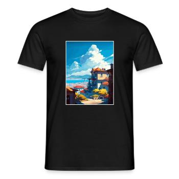 Diyarbakır Turquie Vintage voyage affiche Souvenir - T-shirt homme - noir - Devant - AI Model Male 178 light (178cm)