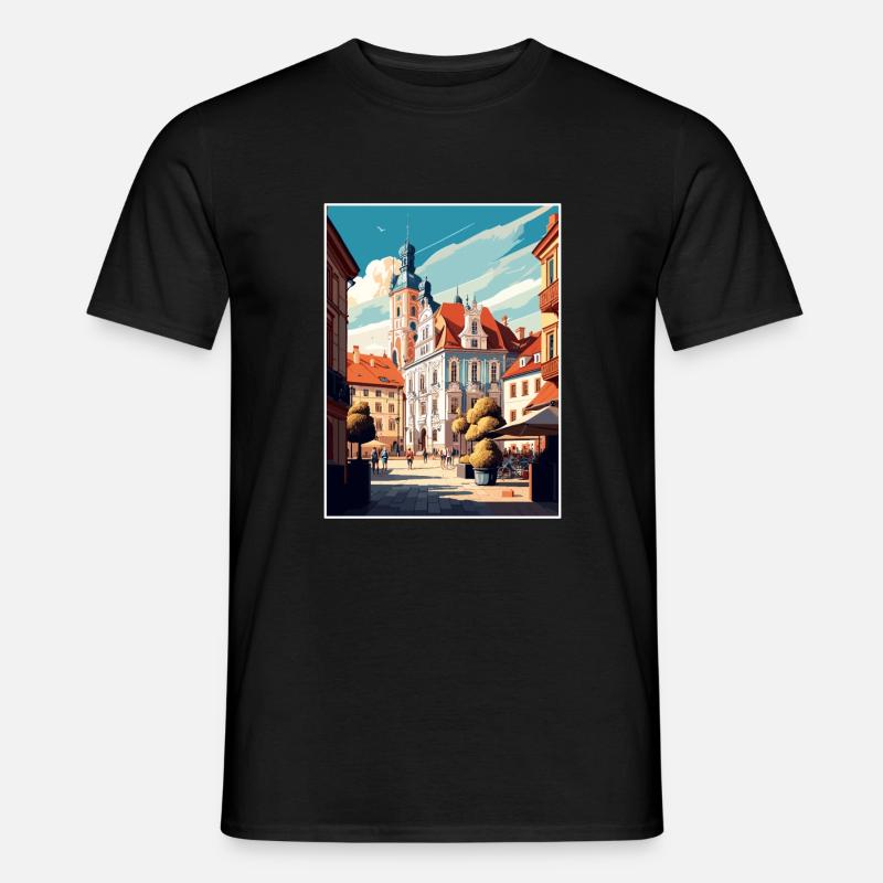 Marienbad Tschechien Reiseplakat - Männer T-Shirt - Schwarz
