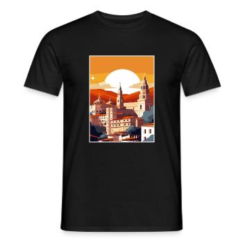 Toledo Spain Vintage Travel Poster WPA Souvenir - Men's T-Shirt - black - Front - AI Model Male 178 light (178cm)