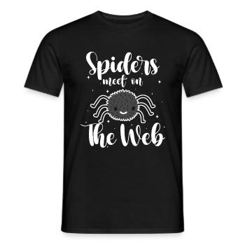Araignée Halloween Tarentule - T-shirt homme - noir - Devant - AI Model Male 178 light (178cm)