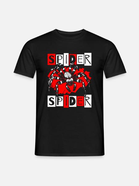 Spider, Nature, Arachnids, Eight Eyes - Men's T-Shirt - black