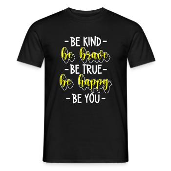Perfekt Mensch Individuell Besonders - Männer T-Shirt - Schwarz - Vorne - AI Model Male 178 light (178cm)