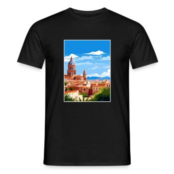 Murica Spanien Vintage Reiseposter WPA Souvenir - Männer T-Shirt - Schwarz - Vorne - AI Model Male 178 light (178cm)