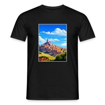 Toledo Spain Vintage Travel Poster WPA Souvenir - Men's T-Shirt - black - Front - AI Model Male 178 light (178cm)