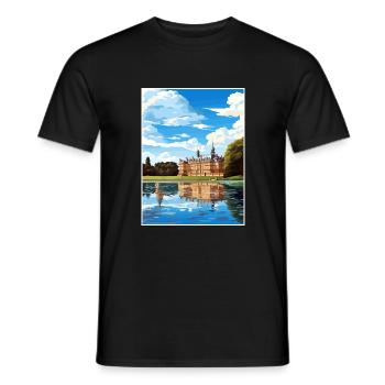 Potsdam Germany Vintage Travel Poster WPA Souvenir - Men's T-Shirt - black - Front - AI Model Male 178 light (178cm)