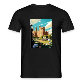 Walmer Angleterre Kent Vintage voyage affiche Souvenir - T-shirt homme - noir - Devant - AI Model Male 178 light (178cm)