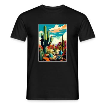 Orgelpfeifenkaktus National Monument Arizona Reisen - Männer T-Shirt - Schwarz - Vorne - AI Model Male 178 light (178cm)