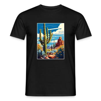 Orgelpfeifenkaktus National Monument Arizona Reisen - Männer T-Shirt - Schwarz - Vorne - AI Model Male 178 light (178cm)