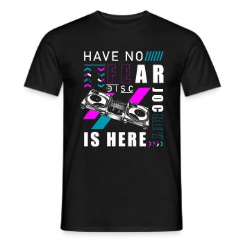 DJ Electro Fun - Men's T-Shirt - black - Front - AI Model Male 178 light (178cm)