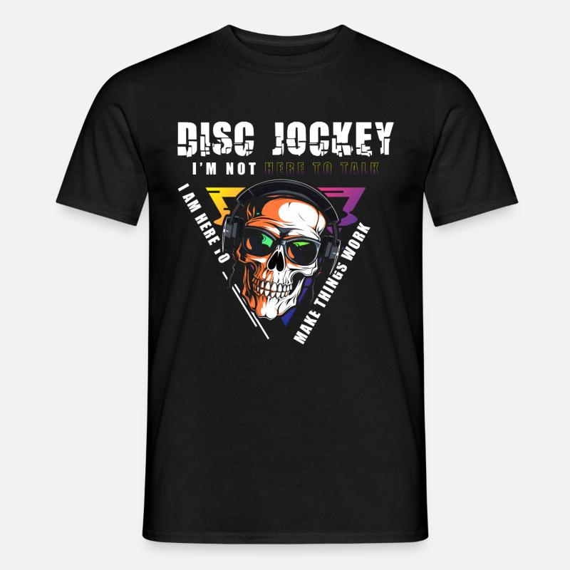 DJ Techno Party - Männer T-Shirt - Schwarz