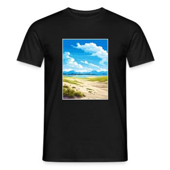 Parc national de la vallée de Kobuk Alaska affiche de voyage - T-shirt homme - noir - Devant - AI Model Male 178 light (178cm)