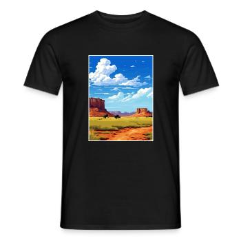 Torrey Utah affiches Vintage voyage affiche Souvenir - T-shirt homme - noir - Devant - AI Model Male 178 light (178cm)