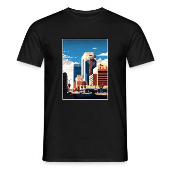 Glendale Arizona Vintage voyage affiche Souvenir - T-shirt homme - noir - Devant - AI Model Male 178 light (178cm)