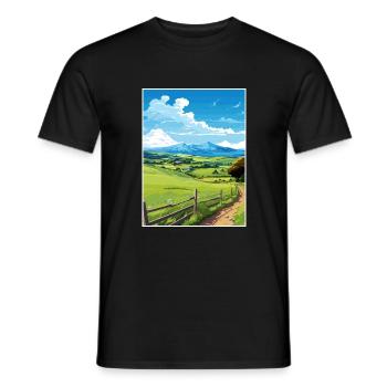 Havelock Nord-Neuseeland Vintage-Reiseposter - Männer T-Shirt - Schwarz - Vorne - AI Model Male 178 light (178cm)