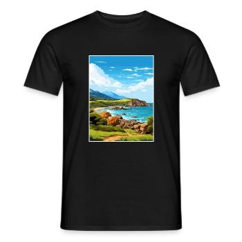 Wilsons Promontory National Park Reiseplakat - Männer T-Shirt - Schwarz - Vorne - AI Model Male 178 light (178cm)