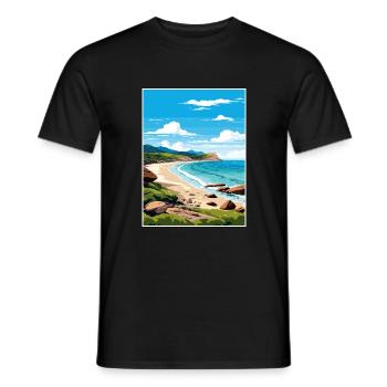 Wilsons Promontory National Park Reiseplakat - Männer T-Shirt - Schwarz - Vorne - AI Model Male 178 light (178cm)