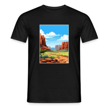 Purnululu Nationalpark Australien Reiseposter - Männer T-Shirt - Schwarz - Vorne - AI Model Male 178 light (178cm)
