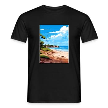 Cape Le Grand National Park Australia Souvenir - Men's T-Shirt - black - Front - AI Model Male 178 light (178cm)