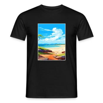 Cape Le Grand National Park Australia Souvenir - Men's T-Shirt - black - Front - AI Model Male 178 light (178cm)