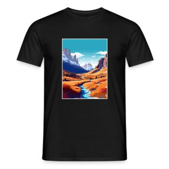 San Juan Argentina Vintage Travel Poster Souvenir - Men's T-Shirt - black - Front - AI Model Male 178 light (178cm)