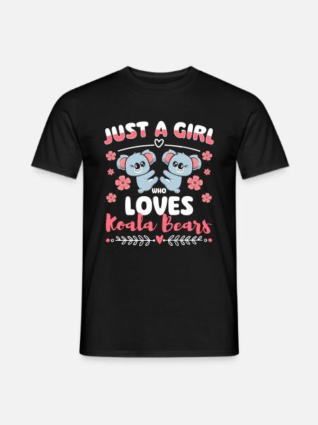 Koala Marsupial Zoo - Men's T-Shirt - black