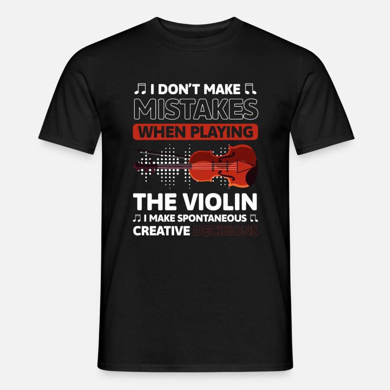Musician, Violinist, Classical, String Instrument - Men's T-shirt - black