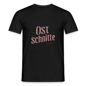 Ostschnitte - Proud woman from East Germany - Men's T-Shirt - black - Front - AI Model Male 178 light (178cm)
